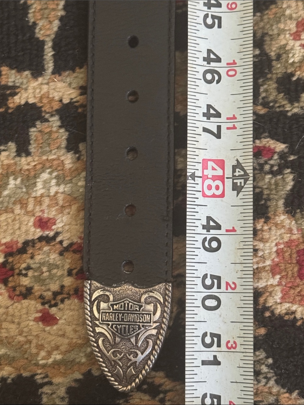 Women’s Harley-Davidson Leather Biker Belt Black Size 2W - Picture 9 of 10